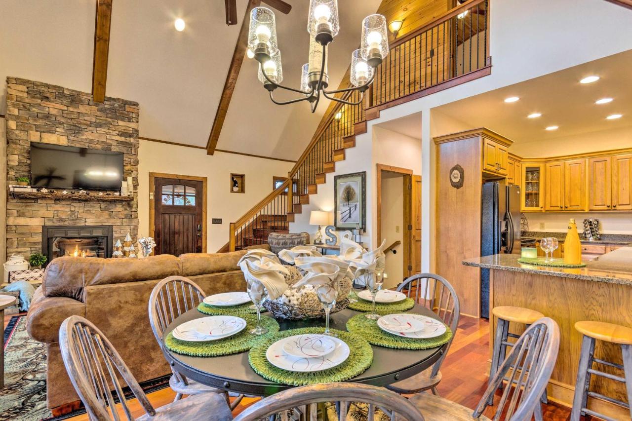Mountain Cabin With Fire Pit, Walk To Golf And Fishing Vilas Bagian luar foto